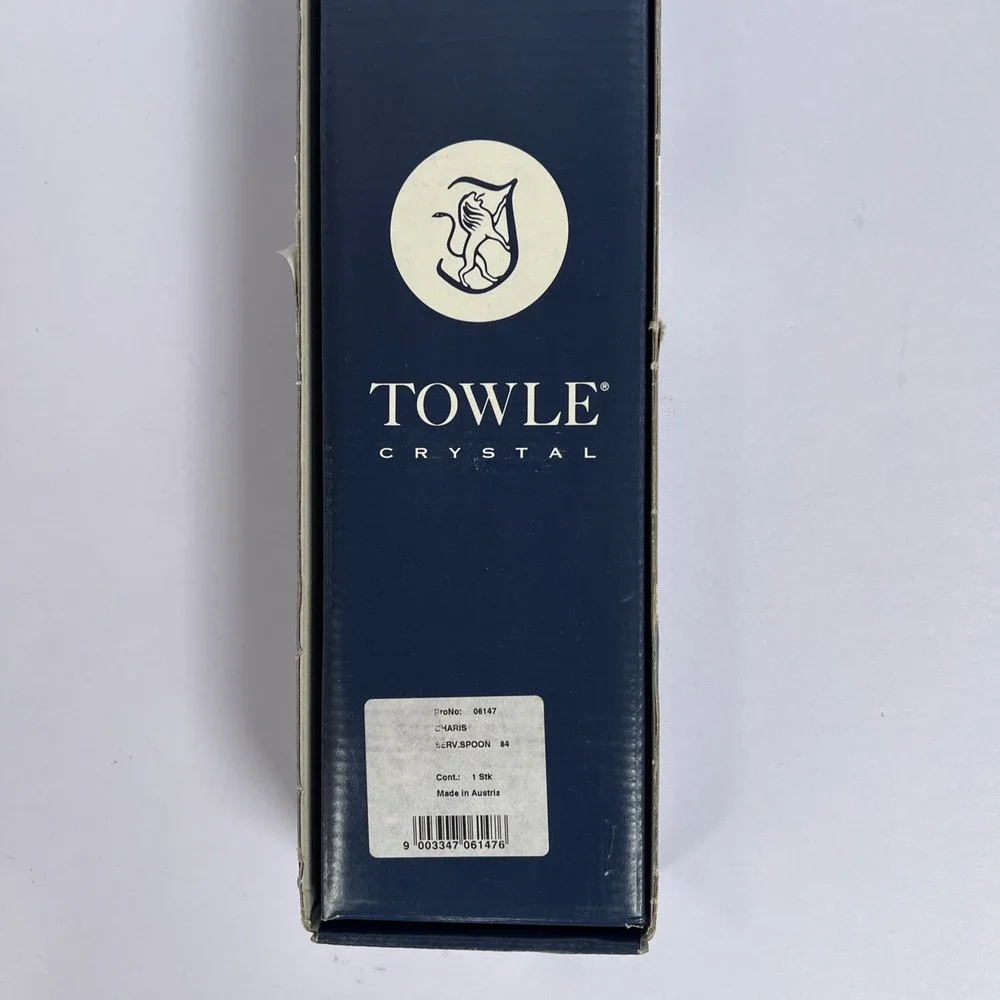 Towle Lead Crystal Serving Spoon 10